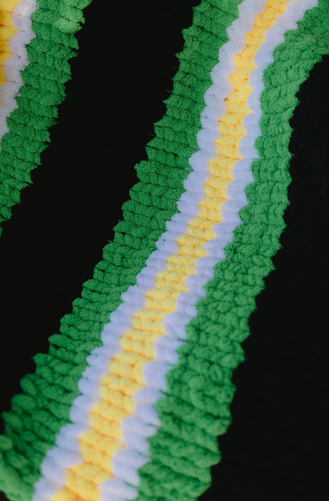Oregon Ducks Inspired Chunky Knit Blanket