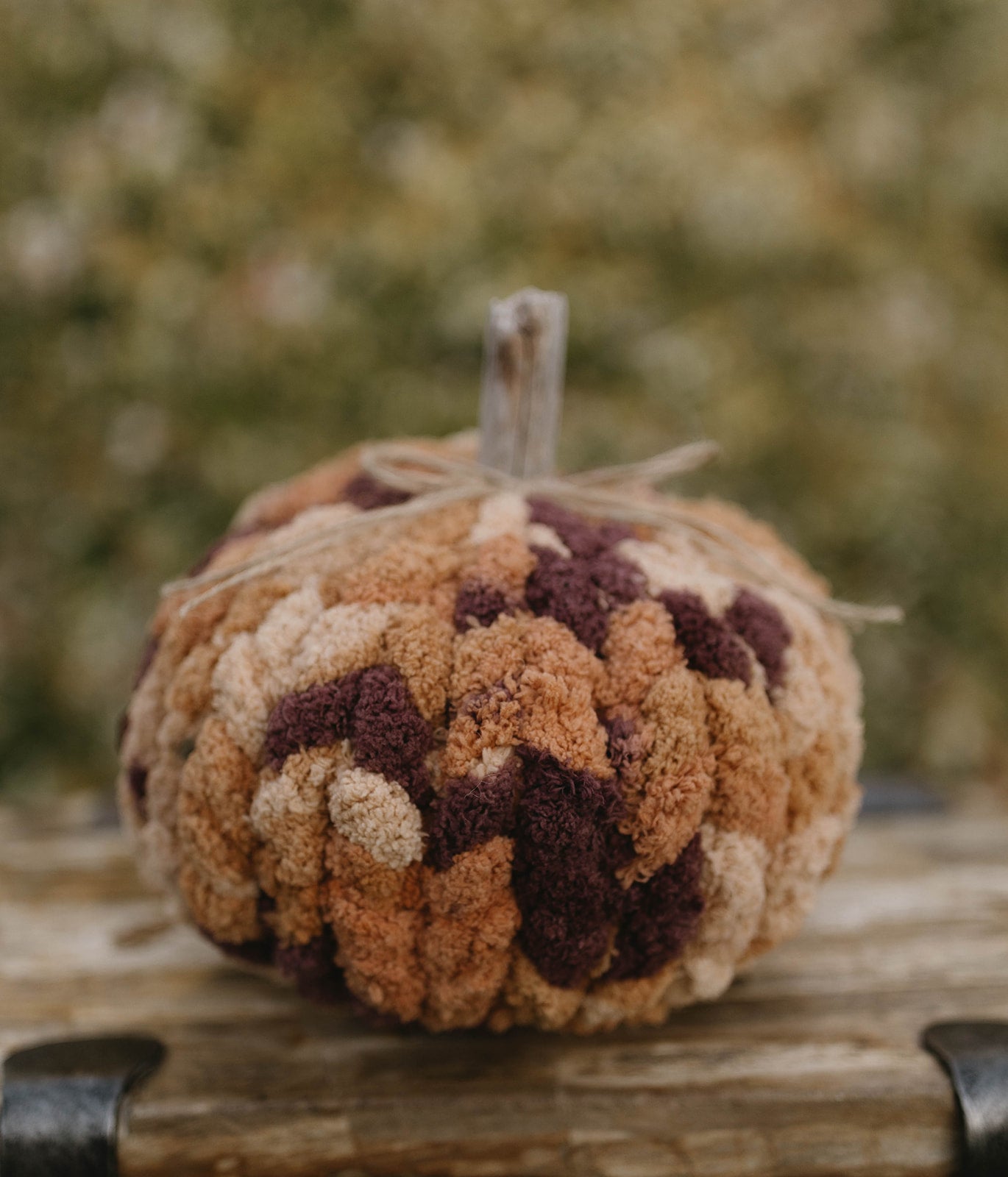 Cinnamon Plum Chunky Knit Pumpkin