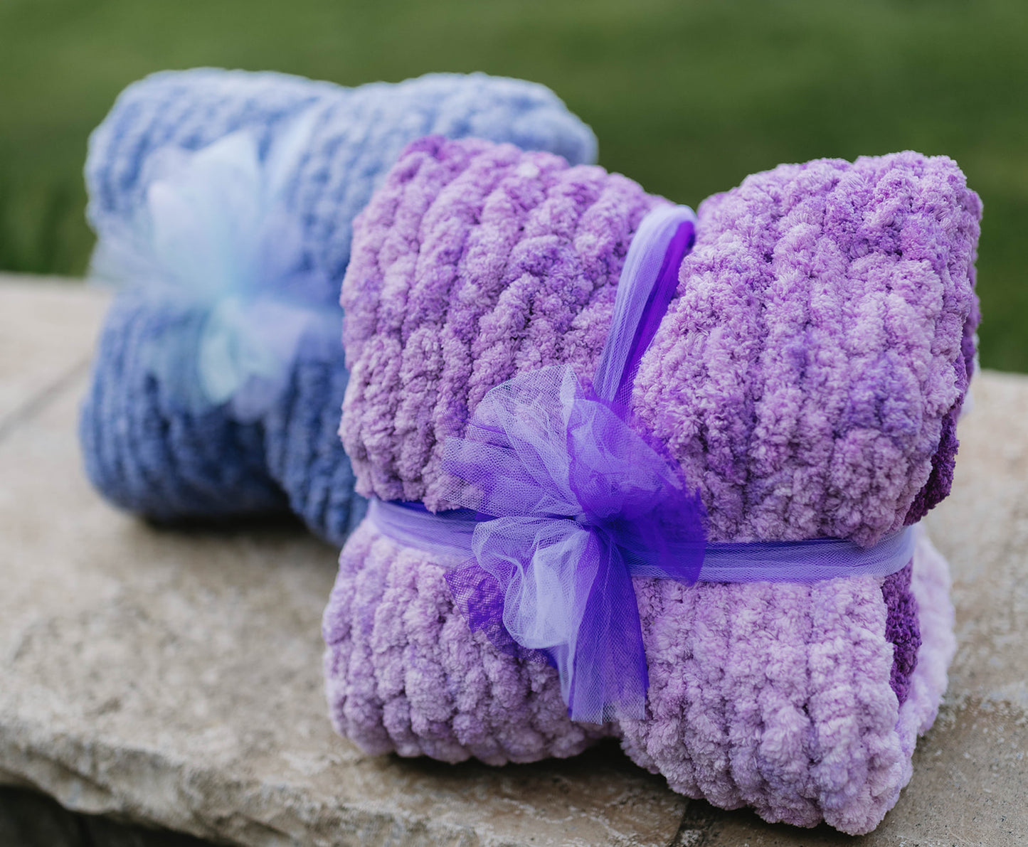 Ombrè Color Phasing Baby Blanket