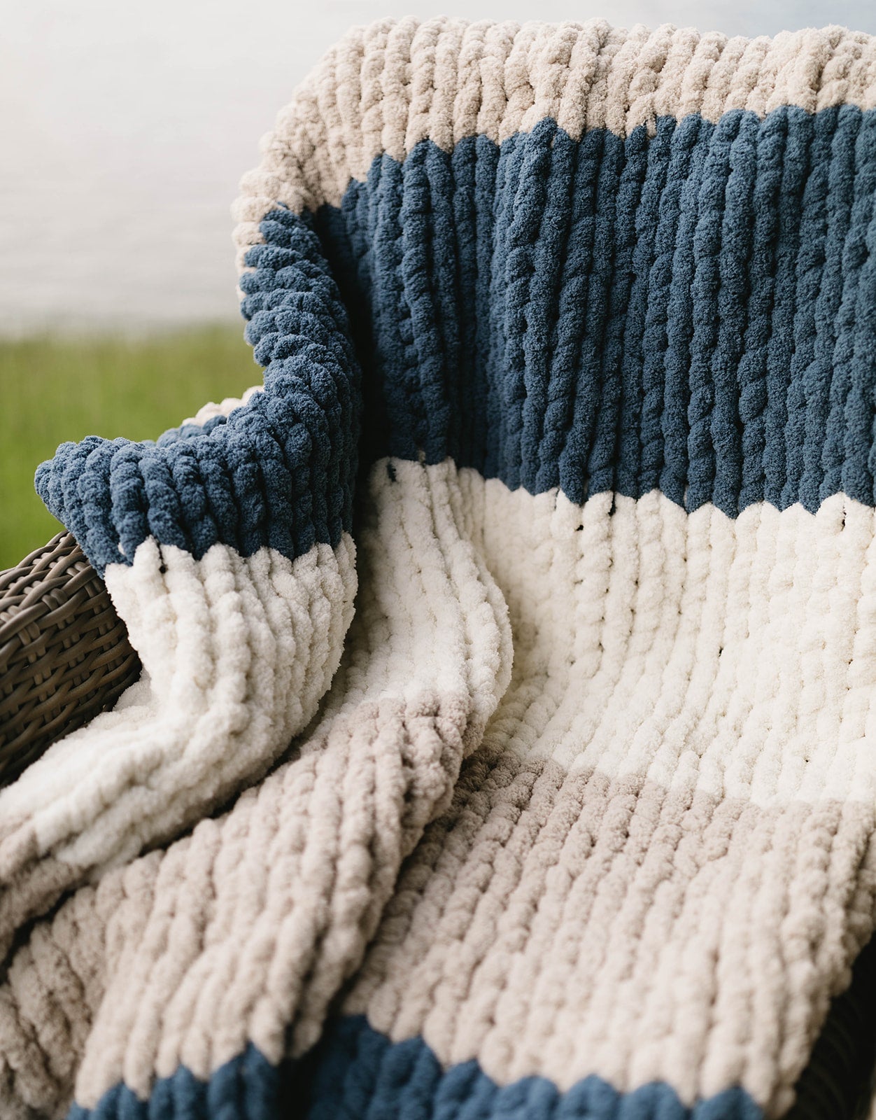 Coastal Dreams Chunky Knit Blanket