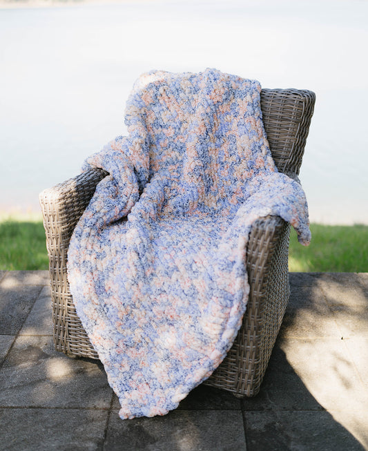 Amber Tide Chunky Knit Blanket