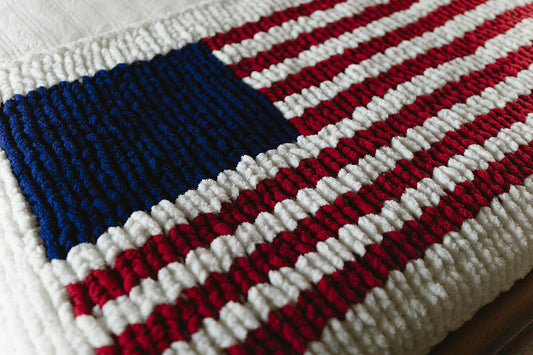 American Flag Bed Runner