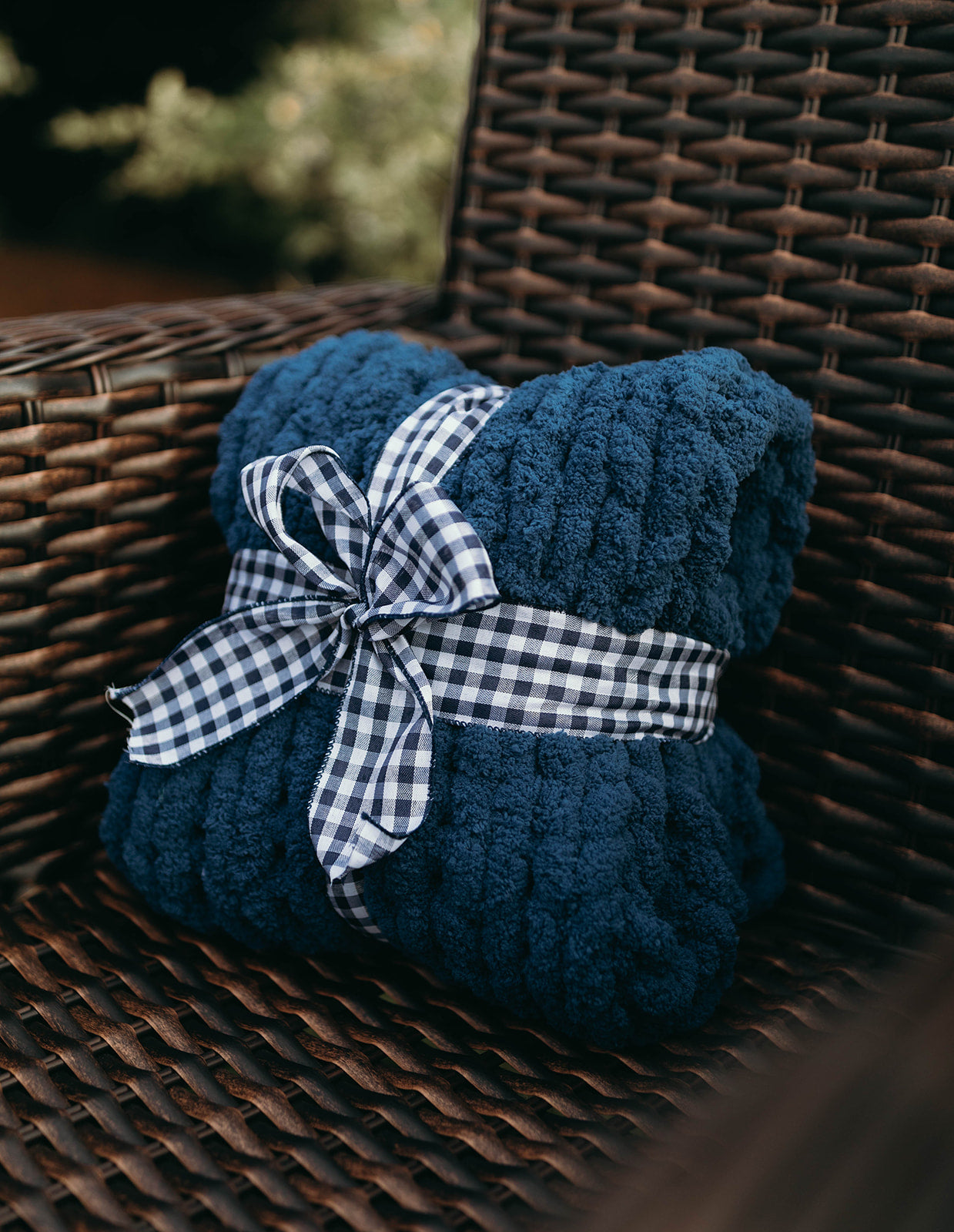 Classic Navy Baby Blanket