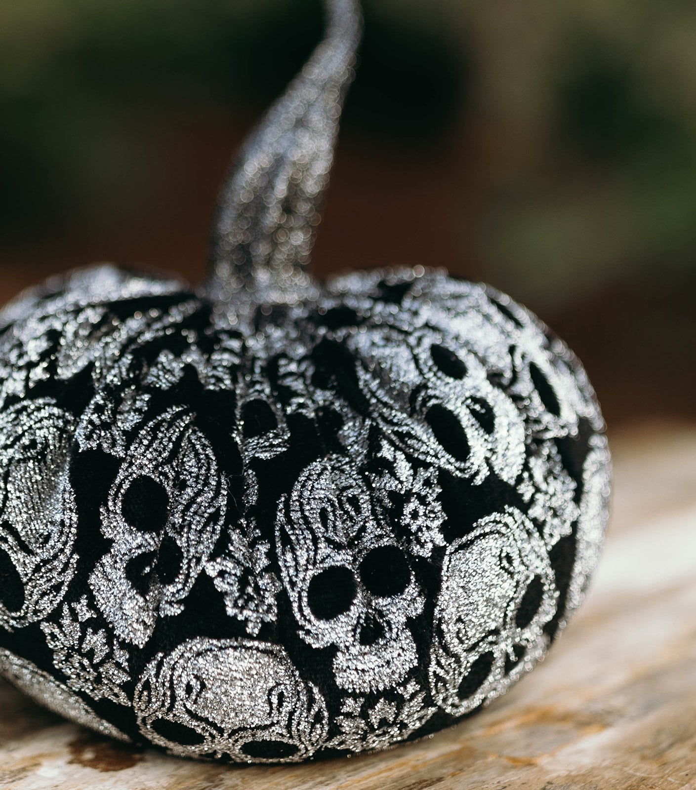 Sparkly Skull Pumpkin