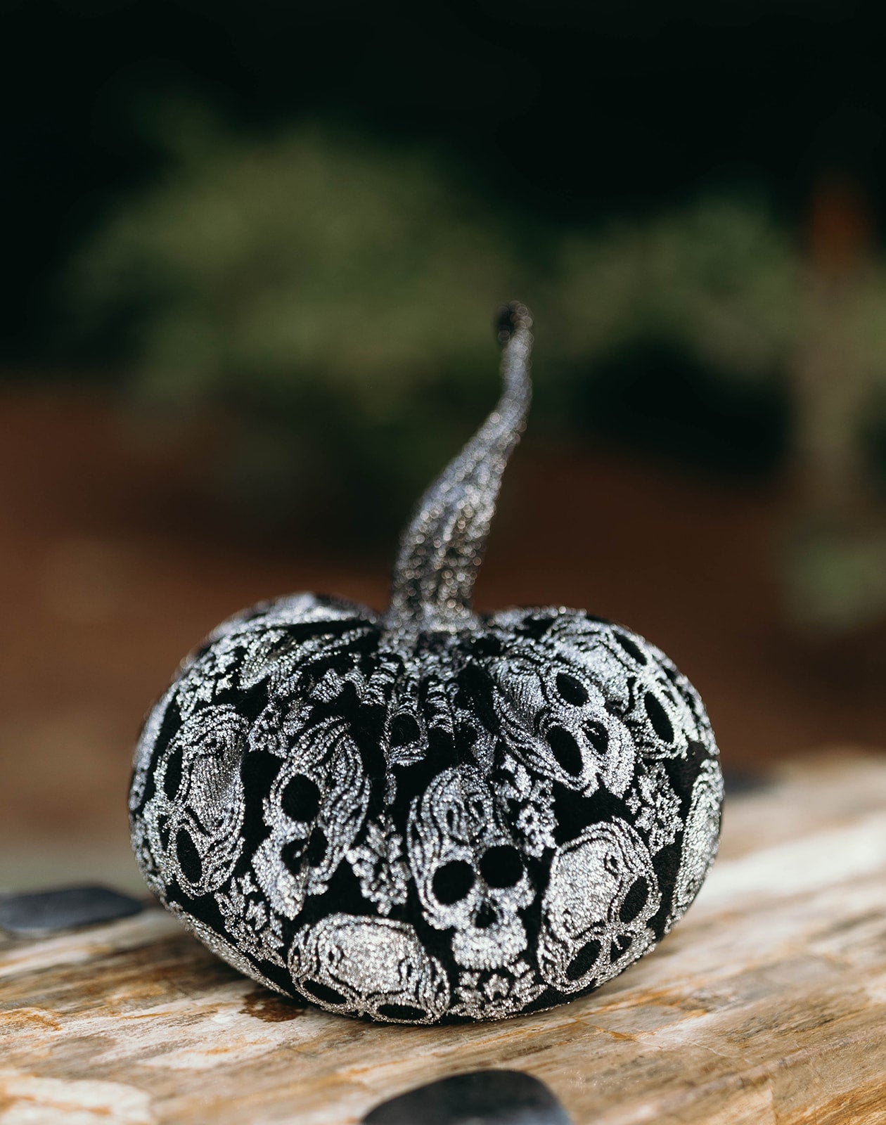 Sparkly Skull Pumpkin