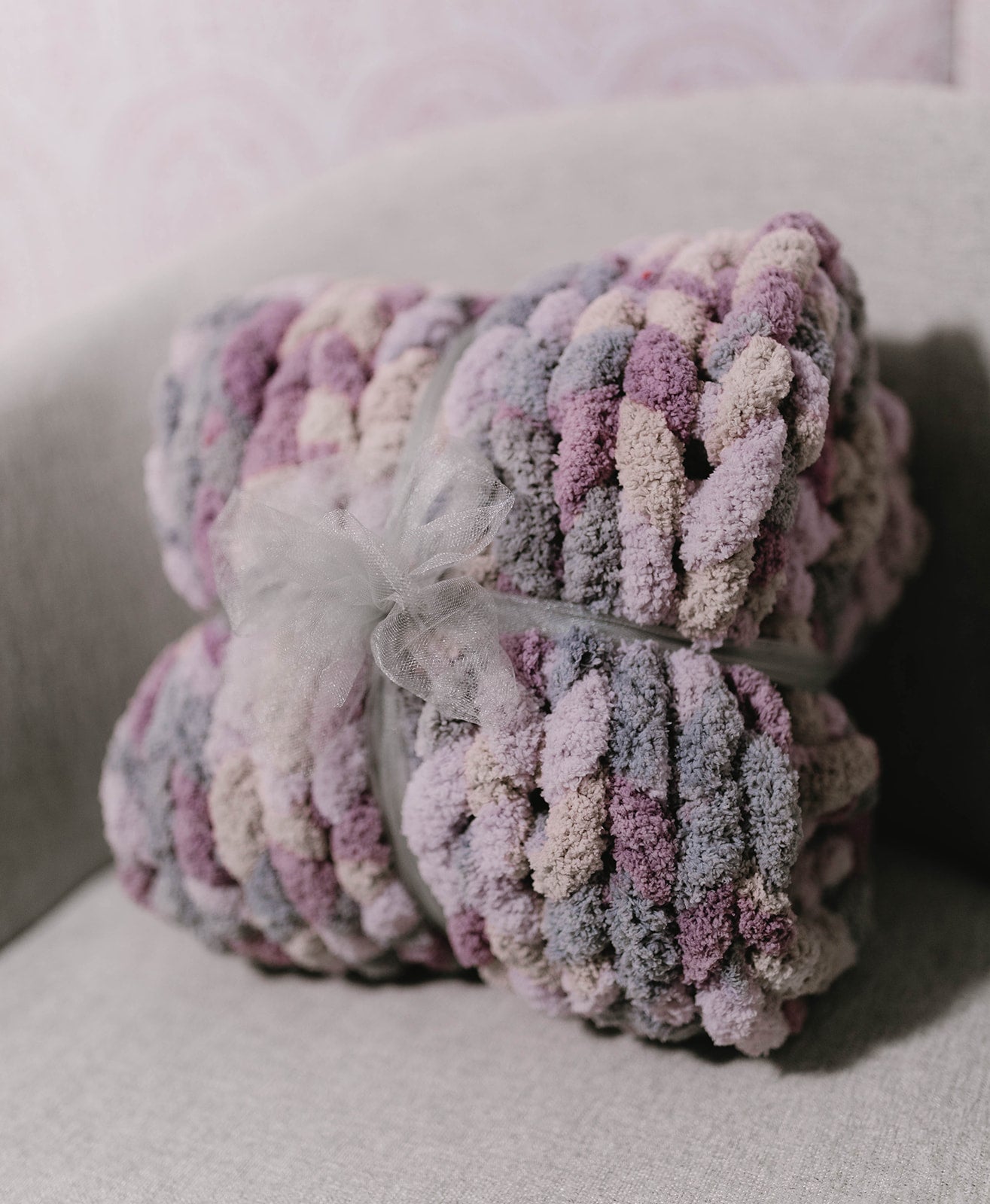 Lavender Meadows Baby Blanket