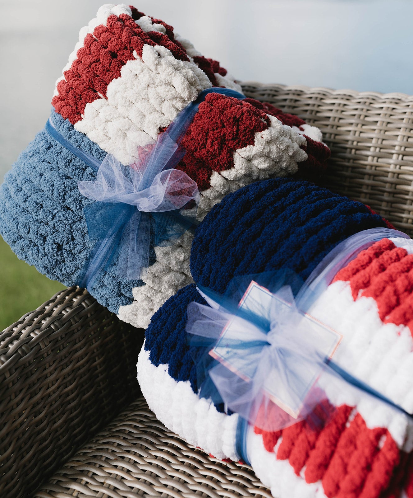 True Red, White, & Blue American Flag Blanket
