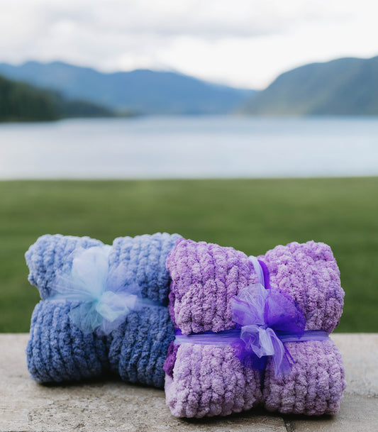 Ombrè Color Phasing Baby Blanket