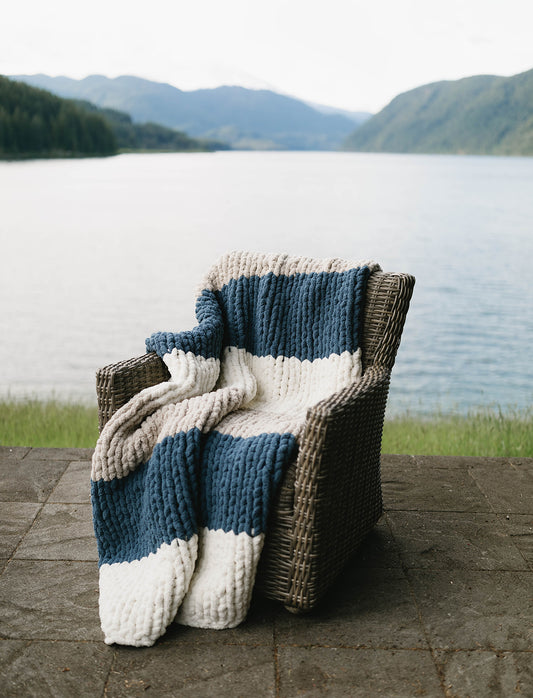 Coastal Dreams Chunky Knit Blanket