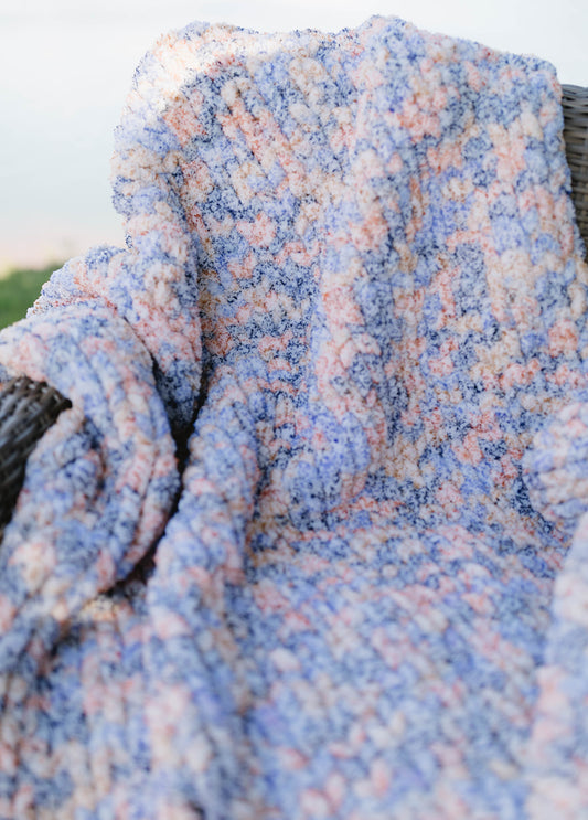 Amber Tide Chunky Knit Blanket