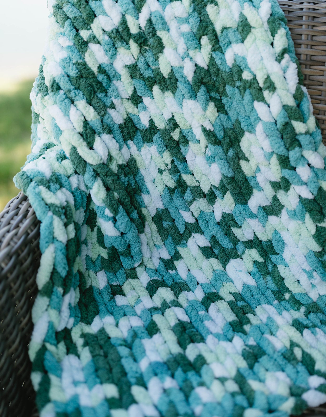Teal Ivy Baby Blanket