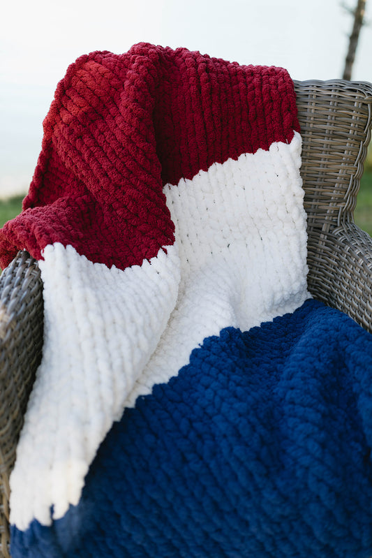 American Pride Chunky Knit Blanket