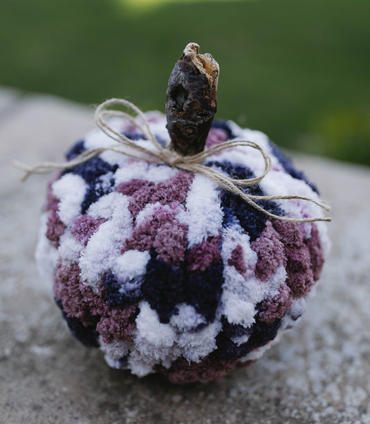 Midnight Meadow Chunky Knit Pumpkin
