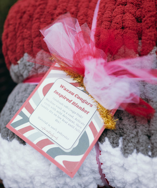 Washington State University Cougars Inspired Blanket