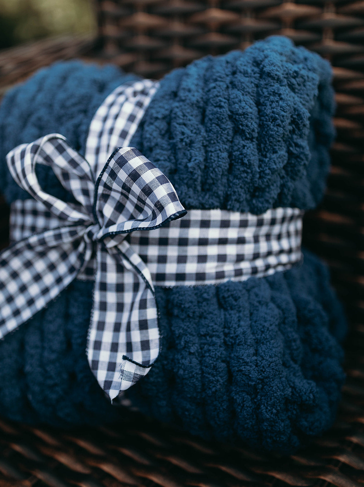 Classic Navy Baby Blanket