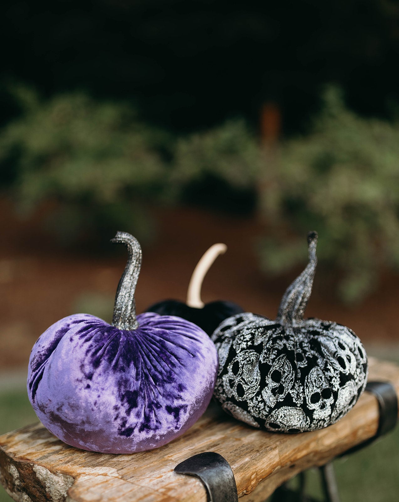 Sparkly Skull Pumpkin