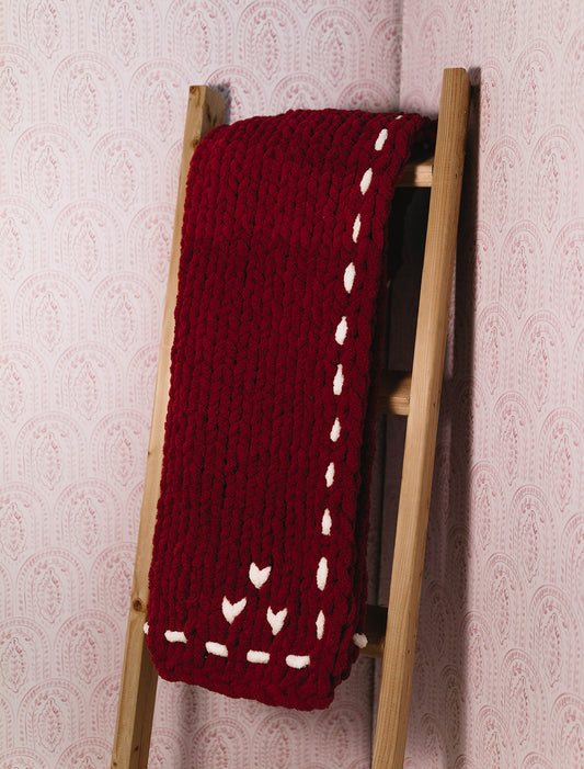 Love Stitch Chunky Knit Blanket