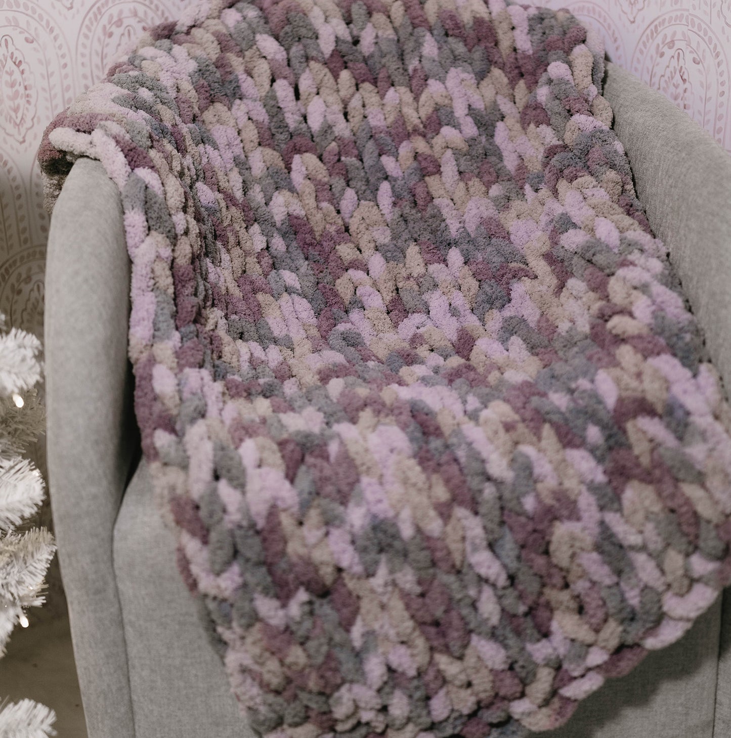 Lavender Meadows Baby Blanket